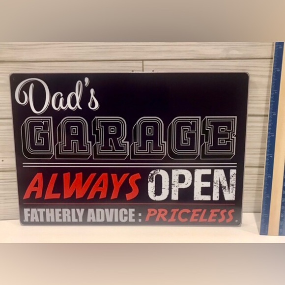 Other - Gift for Dad‼️🛠 Metal Garage/Shop Sign NWT